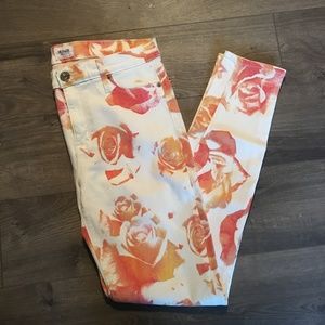 Floral Hudson jeans
